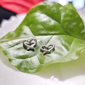 Silver Abstract Hearts